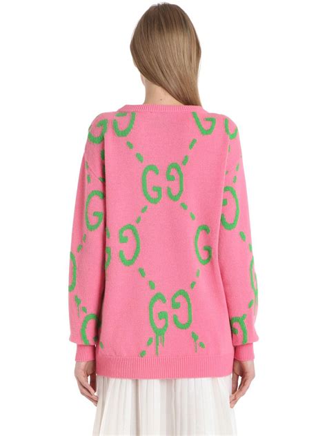 gucci pink jumper|Gucci color sweater.